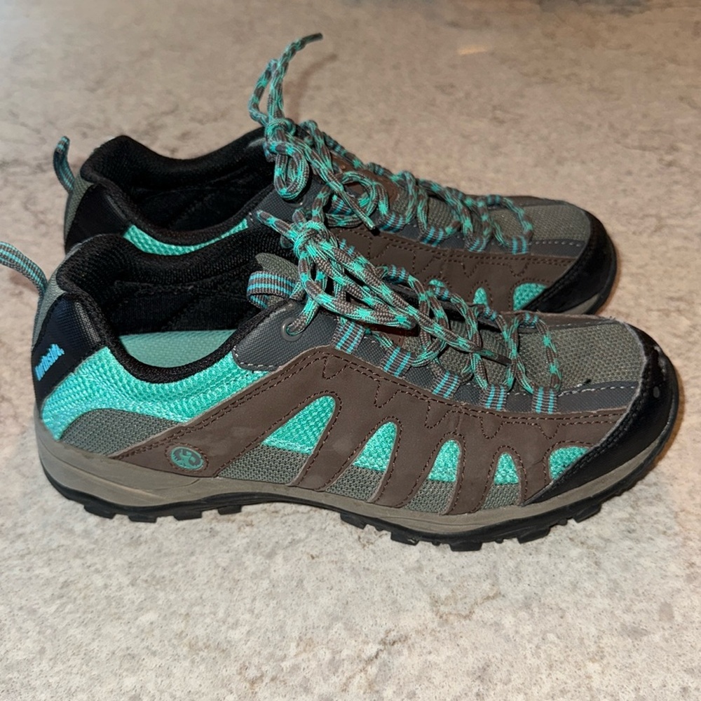 Northside Athletic Tennis shoes Women’s Size 8 Suede Upper dark Gray Teal